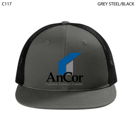 Port Authority® Snapback Flat Bill Trucker Cap